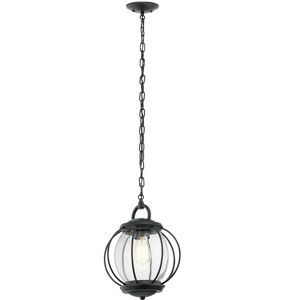 Vandalia - 1 Light Small Outdoor Ceiling Chain Lantern Black, E27 - Elstead