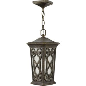 Enzo - 1 Light Small Outdoor Ceiling Chain Lantern Autumn IP44, E27 - Elstead