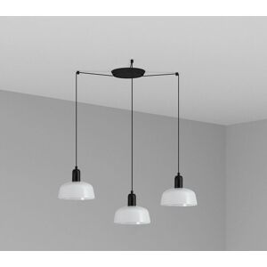 FARO BARCELONA Faro Tatawin Small 3 Light White Cluster Drop Pendant Lamp