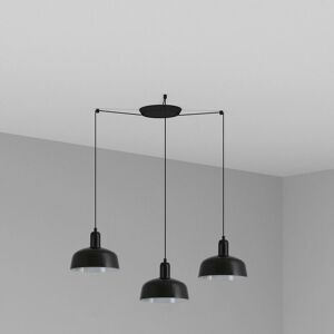 FARO BARCELONA Faro Tatawin Small 3 Light Black Cluster Drop Pendant Lamp