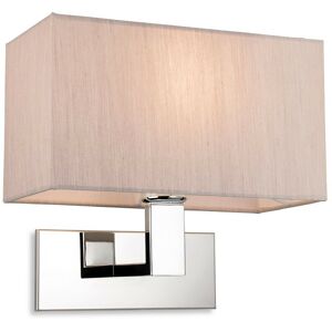 FIRSTLIGHT PRODUCTS Firstlight Raffles Wall Lamp Chrome with Rectangle Oyster Shade