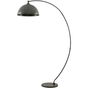 Floor Lamp Jonera (young lifestyle) in Silver made of Metal for e.g. Living Room & Dining Room (1 light source, E27) from Lindby dark grey