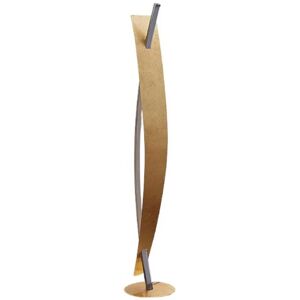Floor Lamp Marija dimmable (modern) in Gold made of Metal for e.g. Living Room & Dining Room from Lucande gold, silver