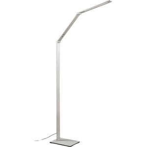 Floor Lamp Nicano dimmable (modern) in Silver made of Aluminium for e.g. Office & Workroom (1 light source,) from Lucande brushed aluminium