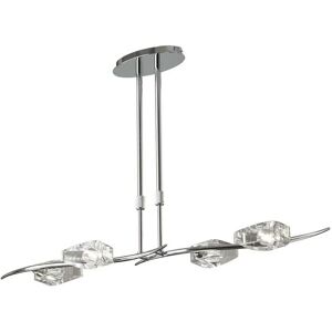 INSPIRED LIGHTING Inspired Mantra - Eclipse - Telescopic 4 Light G9 Bar, Polished Chrome