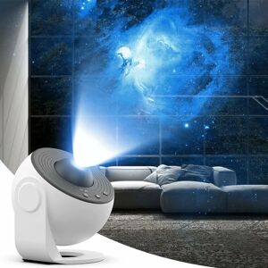 Led Starry Sky Projector - Globe - 2pcs Rotating Galaxy Planetarium Ambient Light - With 12pcs High Resolution - 4K Film - Decoration - Groofoo