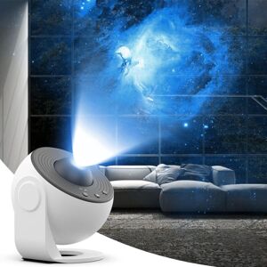 Groofoo - led Starry Sky Projector - Globe - 4pcs Rotating Galaxy Planetarium Ambient Light - With 12 Pieces High Resolution - 4K Film - Aesthetic