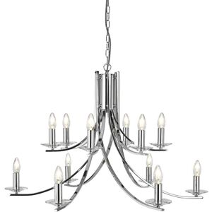 Ascona - 12 Light Chandelier Chrome Finish, E14 - Searchlight