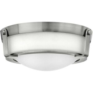 Elstead Hathaway - 2 Light Small Flush Mount Ceiling Light Nickel, E27