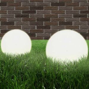 Led Bowl Lamps 2 pcs Spherical 20 cm pmma VD30516 - Hommoo