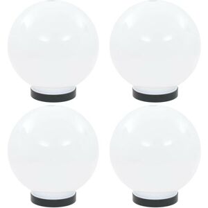 Hommoo LED Bowl Lamps 4 pcs Spherical 20 cm PMMA VD19875