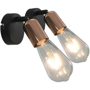 Hommoo Spot Lights 2 pcs Black and Copper E27