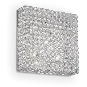 Admiral - 6 Light Indoor Square Medium Flush Light Chrome, G9 - Ideal Lux