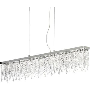 Ideal Lux Giada Clear - 7 Light Large Ceiling Pendant Bar Chrome, G9