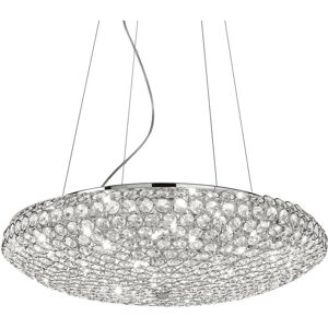 King - 12 Light Large Ceiling Pendant Chrome, G9 - Ideal Lux