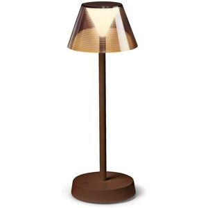 Lolita Dimmable Integrated led Table Lamp Coffee, In-Built Switch, 3000K, IP54 - Ideal Lux