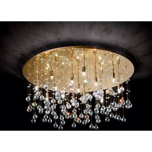 Moonlight - 15 Light Extra Large Semi Flush Ceiling Pendant Gold, G9 - Ideal Lux