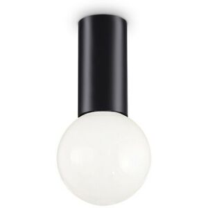 Ideal Lux - Ceiling lamp Small Black Metal 1 bulb 10cm