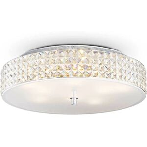 Roma - 9 Light Large Flush Ceiling Light Chrome, G9 - Ideal Lux