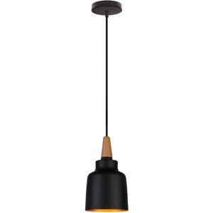 WOTTES Modern Creative Hanging Ceiling Lamp Indoor Pendant Light Metal Wooden Chandelier