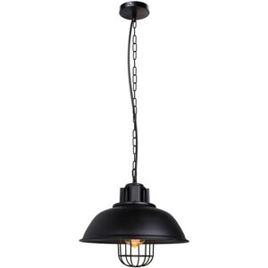 Wottes - Vintage Ceiling Pendant Light Adjustable Hanging Lamp Metal Indoor Chandelier - 1 Pcs Black