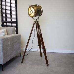 FURNWISE Industrial Floor Lamp Finn Bronze Tripod - Black