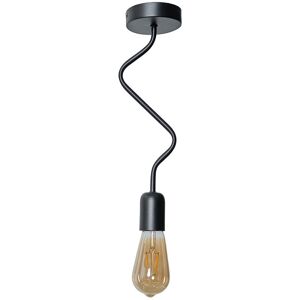 Valuelights - Industrial Matt Black Ceiling Light Fitting - No Bulb