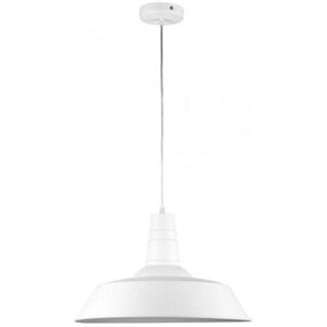 Privatefloor - Industrial pendant lamp White Metal, Metal - White