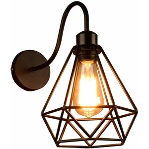 WOTTES Industrial Vintage Wall Light Metal Wall Lamp Indoor Wall Sconce for Living Room Bedroom