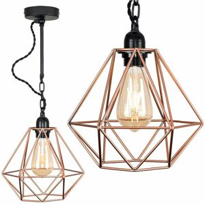 Valuelights - Industrial Wall Light with Cage Shade - Copper - No Bulb