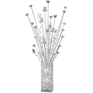 INSPIRED LIGHTING Inspired Clearance - (dh) Koil Floor Lamp 7 Light G4 Aluminium/White/Crystal, not led/cfl Compatible