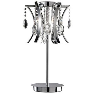 INSPIRED LIGHTING Inspired Clearance - Mios Table Lamp 3 Light G4 Polished Chrome/Crystal