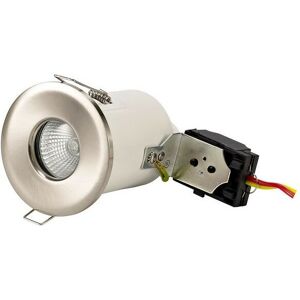 Inspired Lighting - Inspired Deco - Agni - Fixed Fire Rated Recessed Downlight, Satin Nickel, GU10, IP65