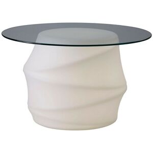 Inspired Lighting - Inspired Mantra Bambu Table 2 Light E27 Outdoor IP65, Opal White/Clear Glass