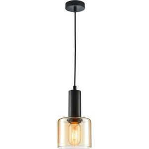 Santia Modern 1 Light Dome Pendant Ceiling Light, E27 - Italux