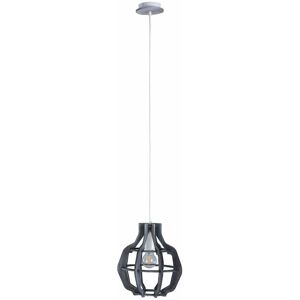 KETER LIGHTING Keter Bento Wire Frame Pendant Ceiling Light Small Grey, 28cm, 1x E27