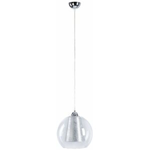 Keter Lighting - Keter Kula Dome Pendant Ceiling Light Silver, 30cm, 1x E27