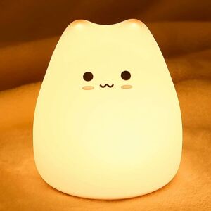 Héloise - Kids Night Light, Baby Night Light Bedside Lamp, Touch Control 7 Colors Cats Kawaii Night Light, Rechargeable Kids Night Light Baby Girl