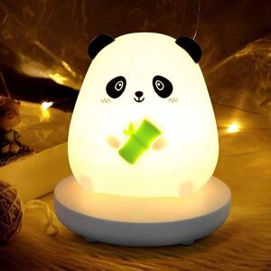 Goeco - Kids, usb Rechargeable usb Baby led led led lamp In the shape of a panda, Silicone Touch bedside lamp, portable led led Night lamp for