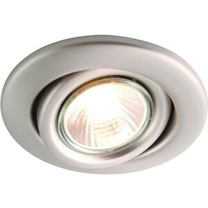 Knightsbridge - GU10 Brass Recessed Tilt Downlight, 230V 50W max.