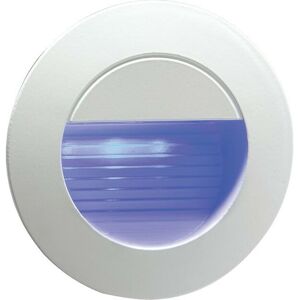 Knightsbridge - IP54 Recessed Round Indoor/Outdoor led Guide/Stair/Wall Light Blue led, 230V