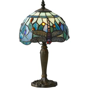 Interiors 1900 - Lamp 20 cm Dragonfly Blue, glass and resin