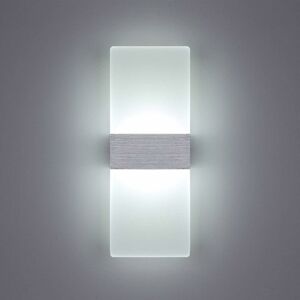 Langray - 6W Indoor led Wall Light 6000K Cool White Acrylic Wall Lamp Modern Design Size: 29x11CM Used to decorate living room bedroom hallway