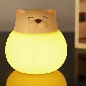 LangRay Kids Night Light, LED Night Light Animal Lamp, Baby Night Lamp, Pet Lamp, Lamp for Nursery, Bedroom, Living Room, Camping (Beige Cat)