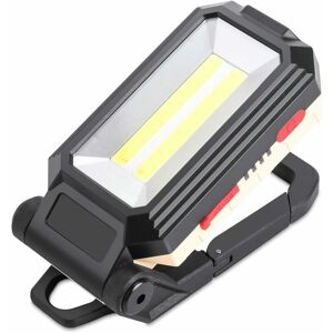 Langray - Rechargeable led Work Site Spotlight with Magnetic Base and Hanging Hook, 4 Brightness Modes, 180 ° Adjustable Inspection Light for Camping