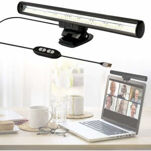 Langray - Laptop Monitor Lamp, usb Laptop Lamp for Computer Monitor, Desk Lights for Home Office with Dimmable Adjustable Brightness/3 Color