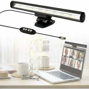 HOOPZI Laptop Monitor Lamp, usb Laptop Lamp for Computer Monitor, Desk Lights for Home Office with Dimmable Adjustable Brightness/3 Color Temperature/Space