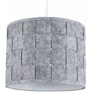 VALUELIGHTS Ceiling Pendant Light Shade Table Or Floor Lampshade Grey Felt Weave Design - Small