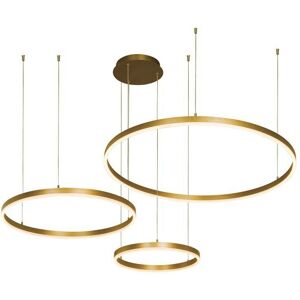 ZAMBELIS Larissa Galata Ceiling Pendant Light 136W 3000K Brushed Gold Dimmable