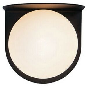 ZAMBELIS Larissa Razlog Wall Light With Opal Glass 1x G9 Max 7W Black Matt